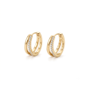 Dual Hoop Earrings [Gold Plated]