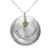 Collier Arbre Généalogique avec Noms [Argent 925] 