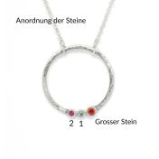 Mutterliebe Halskette - Gehämmert [Sterlingsilber]
