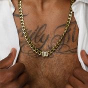 Cuban Link Chain With Names [Gold Plated] - 8mm 