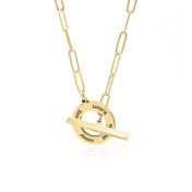 Family Anchor Link Chain Name Necklace [18K Gold Vermeil]