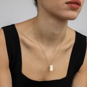 Mirella Birth Flower Name Necklace [18K Gold Plated] 