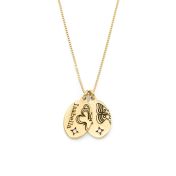 Ellie Birth Butterfly Diamond Necklace [18K Gold Plated]