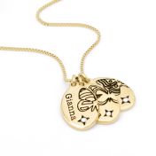 Ellie Birth Butterfly Diamond Necklace [18K Gold Plated]