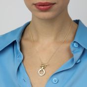Samen Verbonden Naam Ketting - [Klassieke Ketting / 18K Goud Verguld]