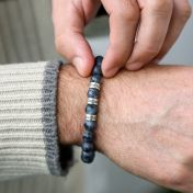 Labradorite Men Name Bracelet 