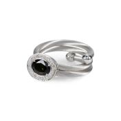 Springy Green Tourmaline Ring [18K White Gold]