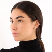 Emerald Allure Pavé Earrings [Sterling Silver]