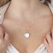 Heart of Pearl Necklace [Sterling Silver]