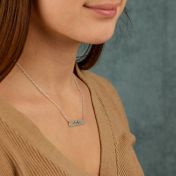 Talisa Heartbeat Bar Necklace [Sterling Silver]