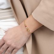 Women's Bracelet with Swarovski crystals in Gold Plating
