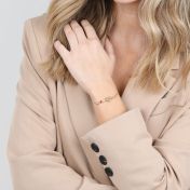 Banden van het Hart Geboortesteen Armband [18K Goud Verguld]