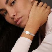 Enchanted Heart Milanese Chain Bracelet [Sterling Silver]