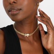 Enchanted Heart Milanese Chain Necklace [18K Gold Vermeil]