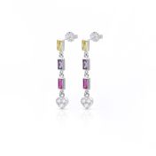 Boucles d'Oreilles Cœur Éblouissant [Argent 925]