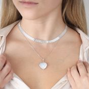 Heart of Pearl Necklace [Sterling Silver]