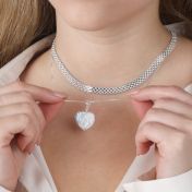 Heart of Pearl Necklace [Sterling Silver]