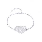 Bracciale con Mappa del Cuore [Argento 925]