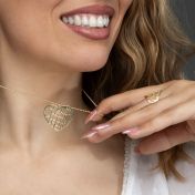 Ties of Heart Map Necklace [18K Gold Plated]