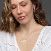 Ties of Heart Map Necklace [18K Gold Plated]