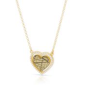 Dazzling Love Map Necklace [18K Gold Vermeil]