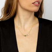 Talisa Hearts Birthstone Necklace [18K Gold Plated]