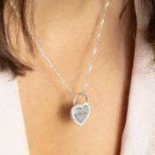 Cherished Heart Name Necklace [Sterling Silver]