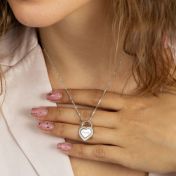 Cherished Heart Name Necklace [Sterling Silver]