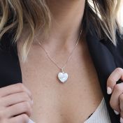 Heart of Pearl Necklace [Sterling Silver]