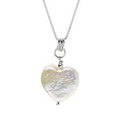 Heart of Pearl Necklace [Sterling Silver]