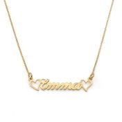 Heart's Signature Name Necklace [18K Gold Plated]