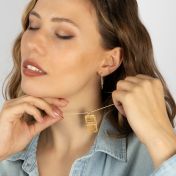 Herz Kette mit Gravur [750er Gold Vermeil]