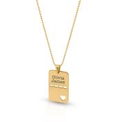 Heart Tag Name Necklace [18K Gold Plated]