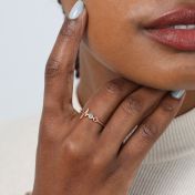 Talisa Beat Birthstone Ring [Rose Gold Plated]