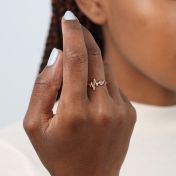 Talisa Beat Birthstone Ring [Rose Gold Plated]