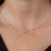 Collier Hélène Zodiaque en Diamant [Plaqué Or 18ct]