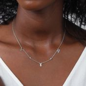 Helena Diamond Zodiac Necklace [Sterling Silver]