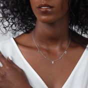 Helena Diamond Zodiac Necklace [Sterling Silver]