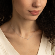 Helena Initials Necklace [Sterling Silver]