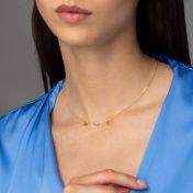 Collier Initiale Hélène en Diamant [Vermeil 18сt]