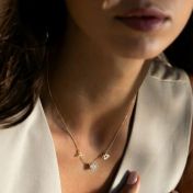 Helena Zodiac Necklace with 1ct Diamond [18K Gold Vermeil]