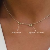 Collier Hélène Zodiaque [Plaqué Or 18ct]