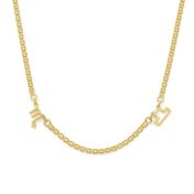 Helena Zodiac Milanese Chain Necklace [18K Gold Plated]