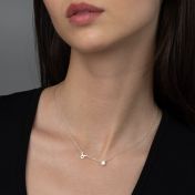 Helena Zodiac Necklace with 0.3 ct Diamond [Sterling Silver]