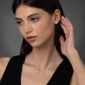 Helena Zodiac Necklace with 0.3 ct Diamond [Sterling Silver]