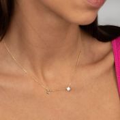 Helena Zodiac Necklace with 0.3 ct Diamond [18K Gold Vermeil]