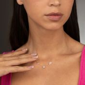 Helena Zodiac Necklace with Heart Diamond [18K Gold Vermeil]