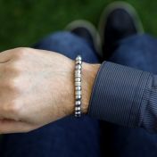Hematite Men Name Bracelet