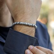 Hematite Men Name Bracelet