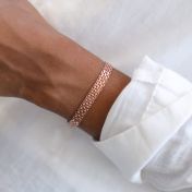 Milanese Chain Bracelet [18K Rose Gold Plated]
